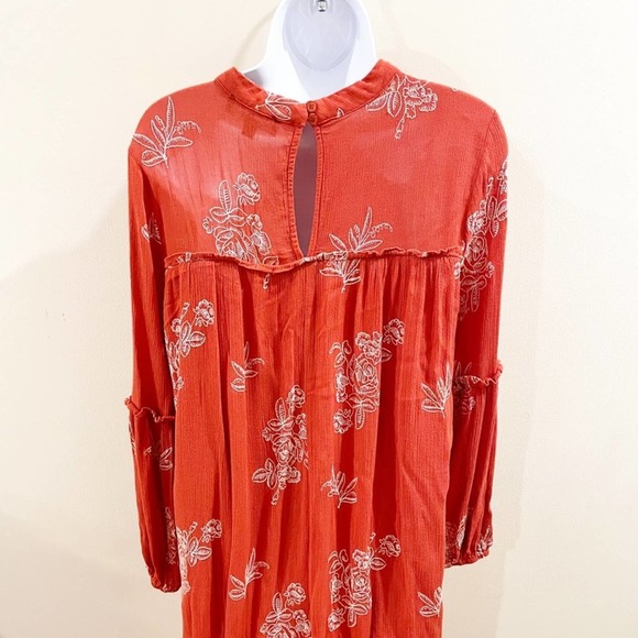 Lulus No One Quite Like You Shift Dress Orange M - Picture 8 of 13